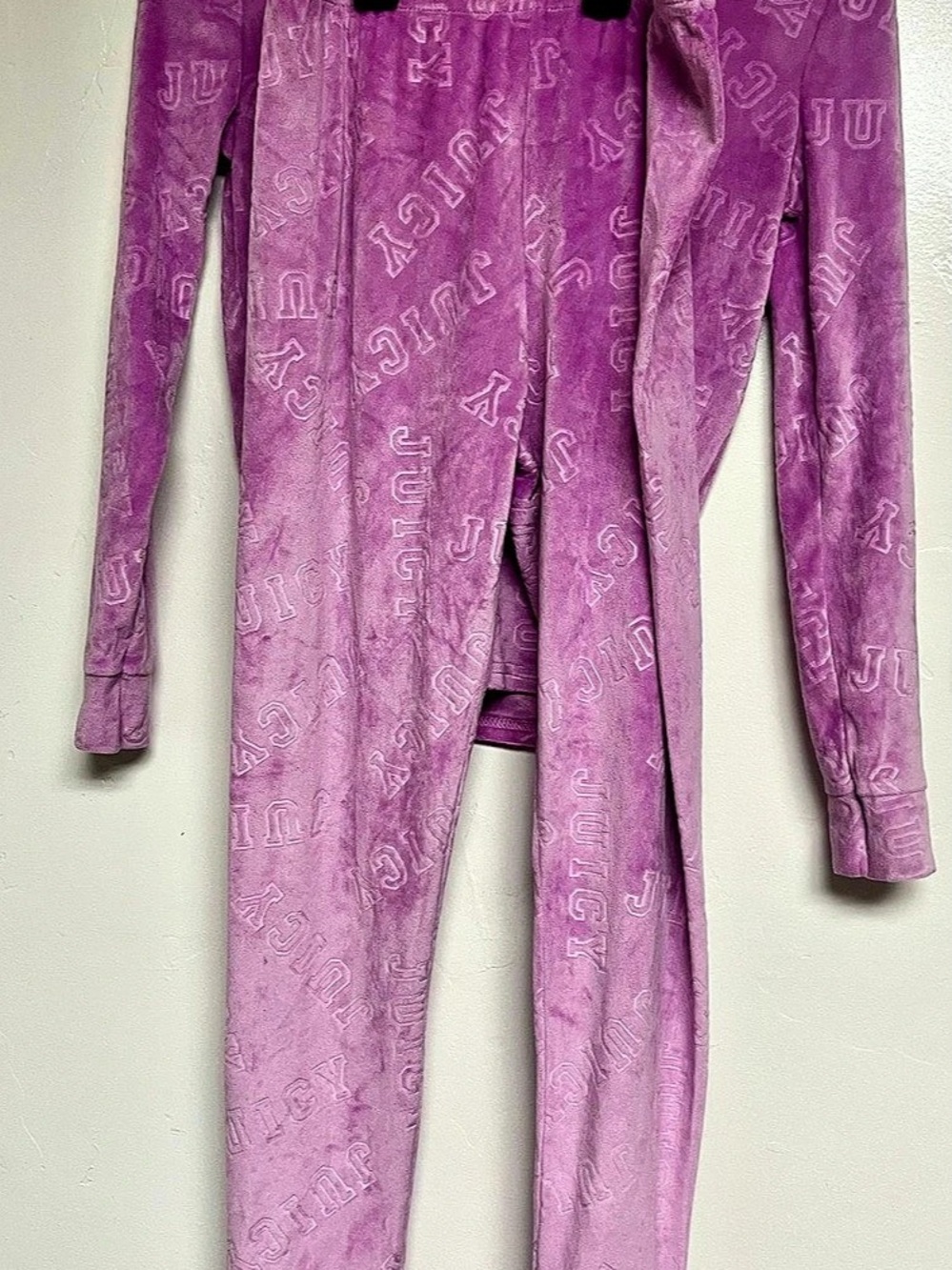 Juicy Couture Sleepwear Pajama Set Velour Pajama Set in Pink Size 12